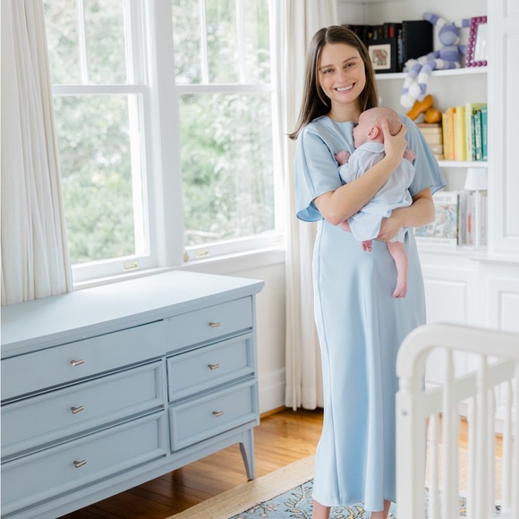 Zara Light Blue Asymmetrical Dress - Picture 2 of 2